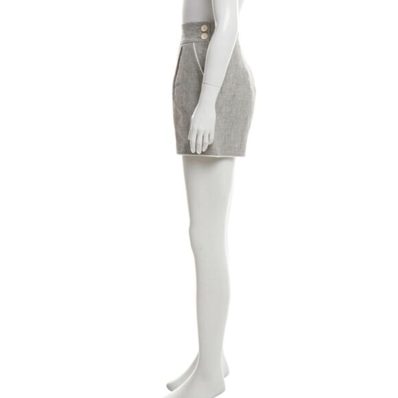 NWT BAND OF OUTSIDERS Linen Mini Shorts - Picture 3 of 4